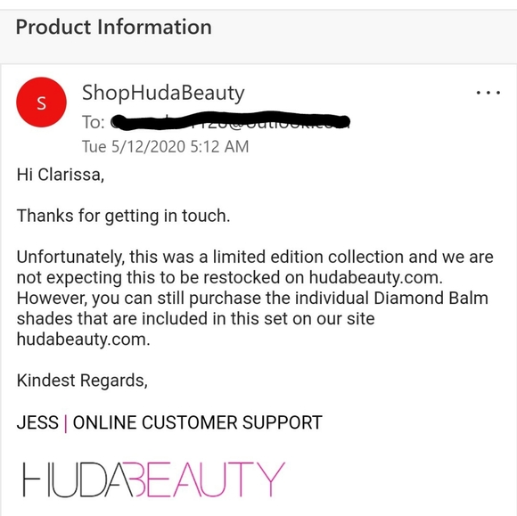 *SOLD* Huda Beauty Diamond Balm PR Vault - Picture 5 of 6